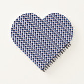 Vierkante lagen Navy Blue Notitieboek (Achterkant)