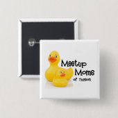 Vierkante Logo Button (Voorkant /achterkant)