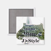 Vierkante magneet - Gepersonaliseerd (Voorkant / Achterkant)