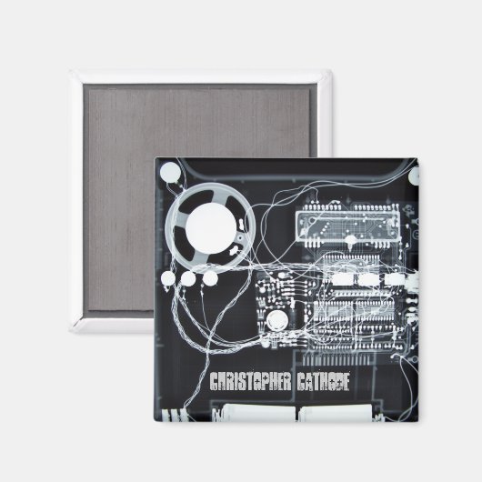 Vierkante magneet - Gepersonaliseerd (Voorkant / Achterkant)