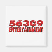 Vierkante magneet - Gepersonaliseerd (Voorkant)