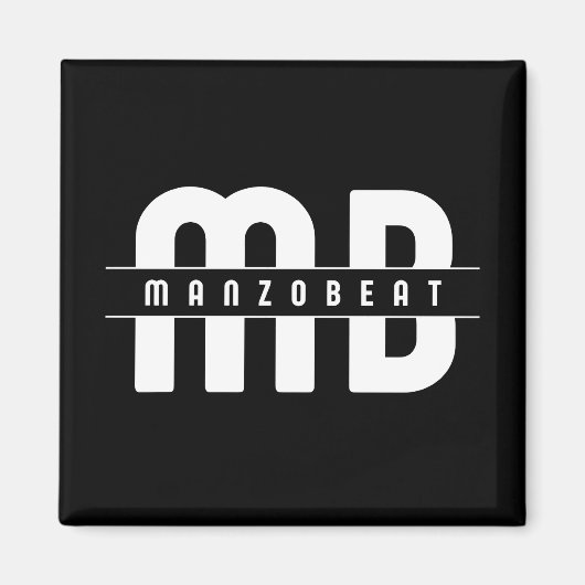Vierkante magneet - Manzobeat (Voorkant)