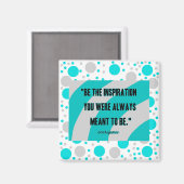 Vierkante Magneet van 2 Duim van de inspiratie de (Voorkant / Achterkant)