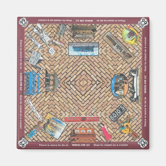 VIERKANTE MAGNEET VAN DINGEN OM TE DOEN IN WINSLOW (Voorkant)