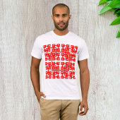 Vierkante Mesh Mannen T-shirt