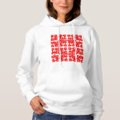 Vierkante Mesh Vrouwen Hoodie (Voorkant)