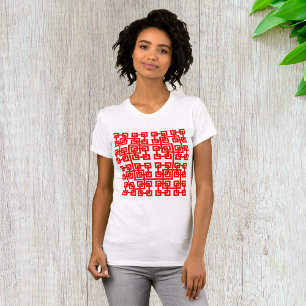Vierkante Mesh Vrouwen T-shirt