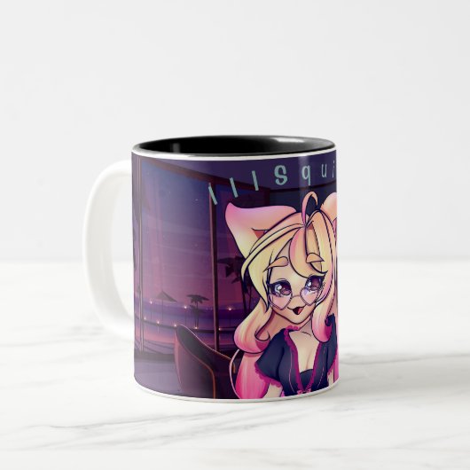 Vierkante Mok (Voorkant links)