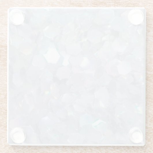 vierkante onderzetters van zilver kristal (Achterkant)