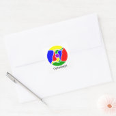Vierkante Optoskept Mandala Stickers (Envelop)