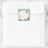 Vierkante Pasen Stickers (Tas)