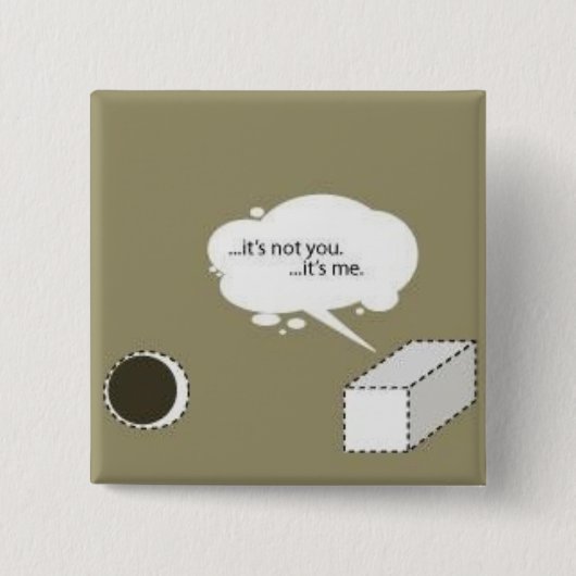 vierkante peug; ronde opening button 5,1 cm (Voorkant)