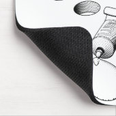 Vierkante pg-ronde opening muismat (Hoek)