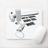 Vierkante pg-ronde opening muismat (Met muis)