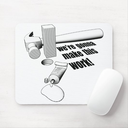 Vierkante pg-ronde opening muismat (Met muis)