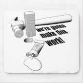 Vierkante pg-ronde opening muismat (Voorkant)