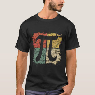 Vierkante pi Symbool Gift Wiskunde Vergelijkingen T-shirt
