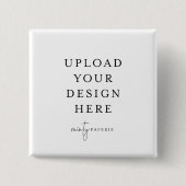 Vierkante pins 2 inch vierkante button 5,1 cm (Voorkant)