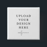 Vierkante pins 2 inch vierkante button 5,1 cm<br><div class="desc">Pas het ontwerp van de knoopspeld in Templett aan. Nadat u klaar bent met het bewerken,  downloadt u uw bestand in een JPG-indeling (vergeet niet de afloopoptie aan te zetten). Upload uw ontwerp hier door op de blauwe "Personalize"knoop te klikken.</div>