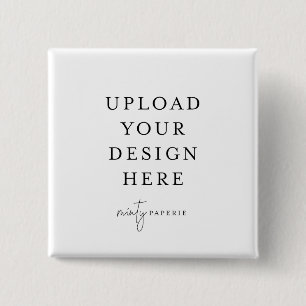 Vierkante pins 2 inch vierkante button 5,1 cm