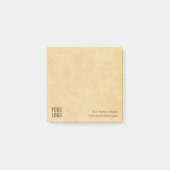 Vierkante Post-it® notes met Bedrijf Logo No Minim (Voorkant)