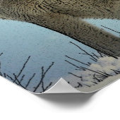 Vierkante Posters - Howling Wolf Poster Print (Hoek)