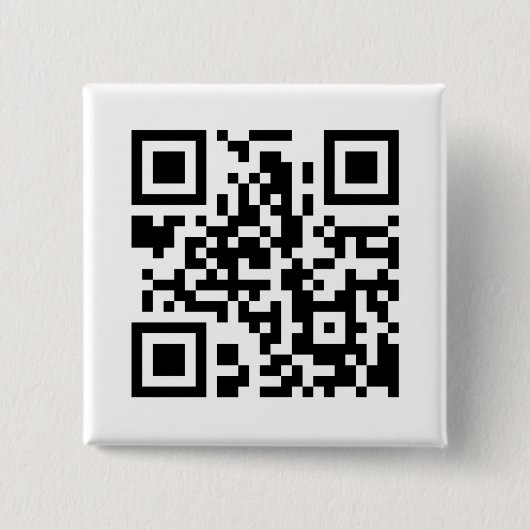 Vierkante QR-Button Button 5,1 Cm (Voorkant)