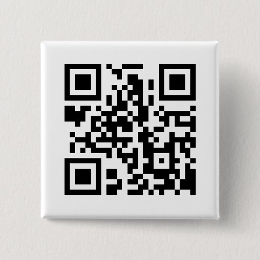 Vierkante QR-Button Vierkante Button 5,1 Cm (Voorkant)