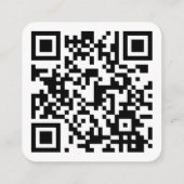 Vierkante QR-coderekaart Vierkante Visitekaartje (Achterkant)