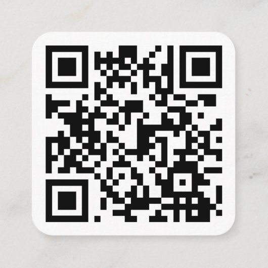 Vierkante QR-coderekaart Vierkante Visitekaartje (Achterkant)
