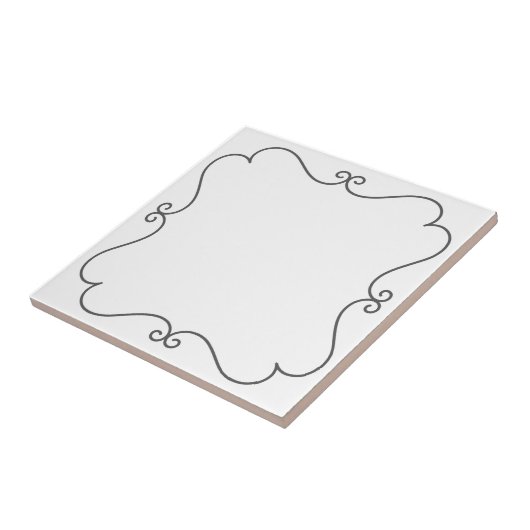 Vierkante rand tegeltje (Zijkant)