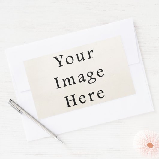 Vierkante rechthoek sticker - Aangepaste stickers (Envelop)