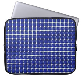 vierkante rechthoekige blauwe saffier laptop sleeve