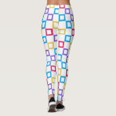 Vierkante regenboog leggings (Achterkant)