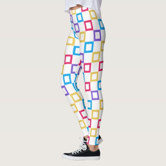 Vierkante regenboog leggings (Links)