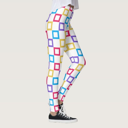 Vierkante regenboog leggings (Rechts)