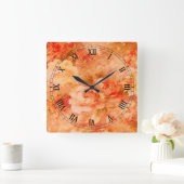 Vierkante Romeinse numerieke nummerklok voor het v Vierkante Klok (Huis)