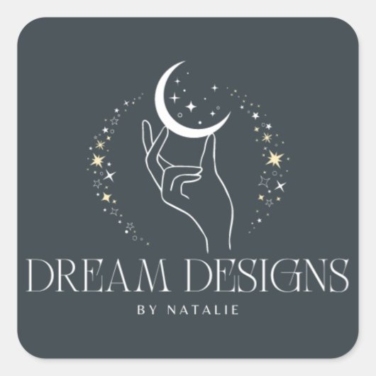 Vierkante Ronde hoek sticker logo (Voorkant)