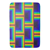 vierkante schalen met zonnespectrum badmat (Voorkant Verticaal)