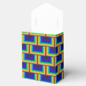 vierkante schalen met zonnespectrum bedankdoosjes (Geopend)