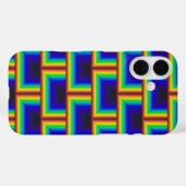vierkante schalen met zonnespectrum Case-Mate iPhone case (Achterkant (horizontaal))