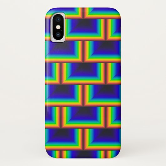 vierkante schalen met zonnespectrum Case-Mate iPhone case (Achterkant)