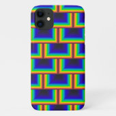 vierkante schalen met zonnespectrum Case-Mate iPhone case (Achterkant)
