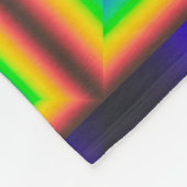 vierkante schalen met zonnespectrum fleece deken (Hoek)