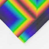 vierkante schalen met zonnespectrum fleece deken (Hoek)