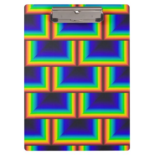 vierkante schalen met zonnespectrum klembord (Voorkant)