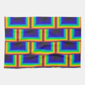 vierkante schalen met zonnespectrum theedoek (Horizontaal)