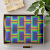 vierkante schalen met zonnespectrum tissuepapier (Geschenk)