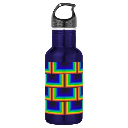 vierkante schalen met zonnespectrum waterfles (Voorkant)