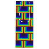 vierkante schalen met zonnespectrum wijn cadeautas (Voorkant)